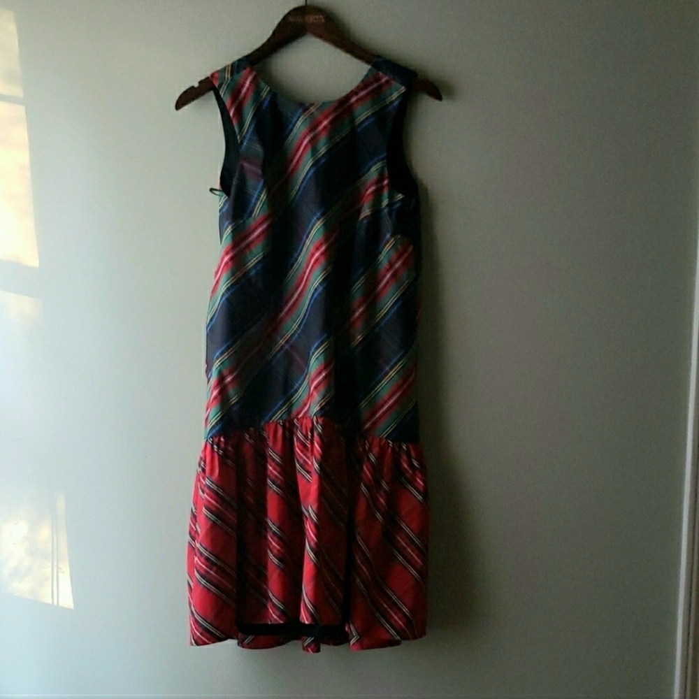 J. Crew Plaid Shift Drop Waist Dress For Women